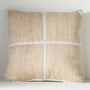 NWT Anthropologie Mischa Indoor/Outdoor Pillow Neutral 20x20